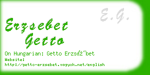 erzsebet getto business card